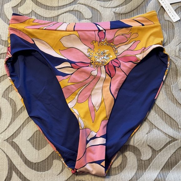 NWT Trina Turk Breeze Two Piece Bikini Swimsuit Size 6 High Waist Bottoms Ruffle - Picture 8 of 12